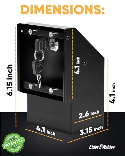 Elder Welder® Hidden Wall Safe Outlet with Key Lock, Electric Socket Safe, Covert Wall Safe, Diversion Outlet Safe, Outlet Hidden Safe, Secret Compartment, Secret Outlet Box for Hiding Money Jewellery
