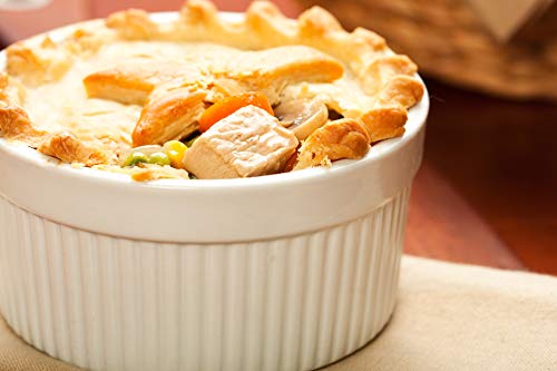 Furmaware Set Of 6 Ceramic Ramekins - Non-Toxic Classic White Porcelain Custard Cups - Oven Safe Ramekins, For Baking And Serving Single Servings Of Desserts, Dips, And Snacks - (18 Oz) #TOP5