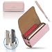 Produktbild CABLE TECHNOLOGIES Hochwertige Schutzhülle aus Kunstleder, kompatibel mit IQOS ILUMA, Etui aus Leinwand und PU-Leder, Organizer, Cover/Handtasche, Zubehör, weiß, Iqos Hülle (Pink)