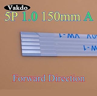 Lysee Mobile Phone Flex Cables - 2-500pcs FFC FPC flat flexible cable 1.0mm pitch 5 pin Forward Length150mm Width 5pin 5p 6mm Ribbon Flex Cable type A - (Color: 500pcs)