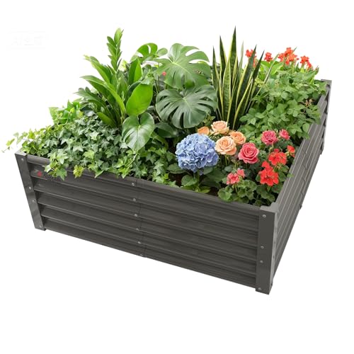 A ANLEOLIFE 4x4 Galvanized Raised Bed