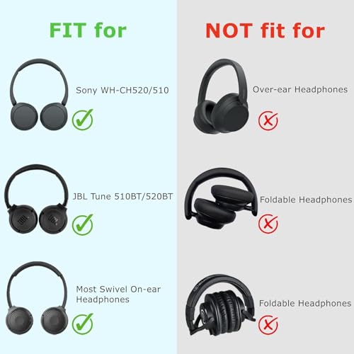 Image of VERTUS Headphone Carrying Hard Storage Bag Case Cover Compatible for Skullcandy Hesh ANC, Crusher Evo, Bose QC45 QC35 II, Sony WH-CH520, 510, 710, 720NC, JBL Tune 510BT, Black