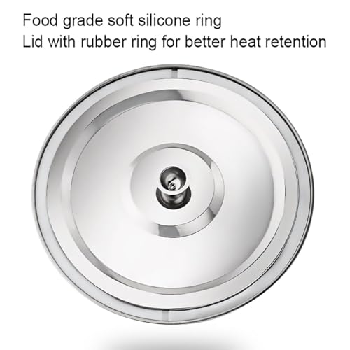 BAOTEDSL Commercial Large Capacity Catering Urn, 40L/50L/60L/70L Hot Water Boiler Dispenser, Stainless Steel, 30-110°C Temperature Control for Cafe, Office, Home,40L