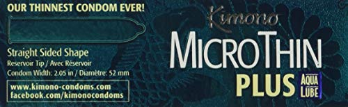 Kimono Latex Micro Thin Condoms, Ultra Lubricated, 24-Count Boxes (Pack of 2)