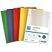 Produktbild 50 Aktenhüllen bunt DIN A4, Dokumenten-Hüllen oben & seitlich offen, farbige Klarsicht Schutz-Hüllen für Dokumente & Papier, dokumentenecht & genarbt