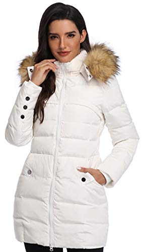 Epsion Women's Hooded Thickened Long Down Jacket Winter Down Parka Puffer Jacket3
