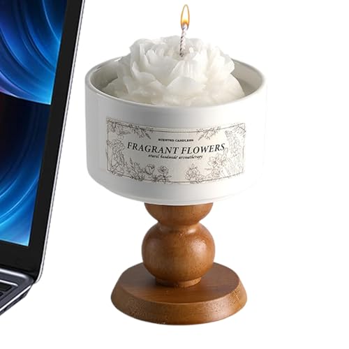 Bougie parfumée au camélia contre le stress pour purifier l'air de la maison