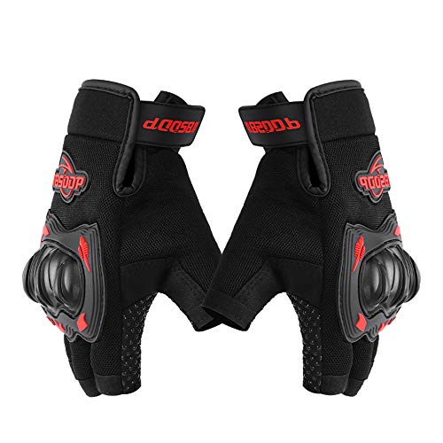 RuleaxAsi Luvas da motocicleta dos homens Motocicleta de meio dedo para escalada Caminhadas Ciclismo