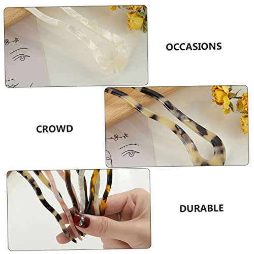 Épingles à cheveux U wavy pour chignon stable et confortable