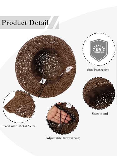 Sombrero de dama La Carrie con protección UV y ala ancha miniatura 3