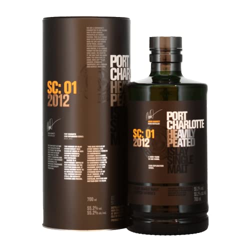 Port Charlotte SC:01 Heavily Peated Islay Single Malt 2012 55,2% Vol. 0,7l in Tinbox