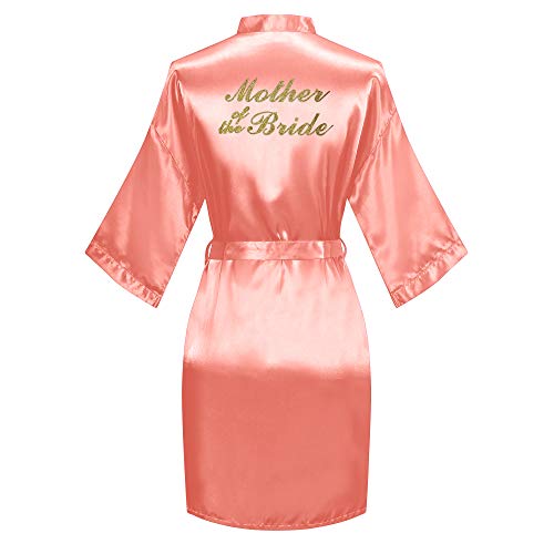 Image of Giova Women Bridal Robe for Bride and Bridesmaid Getting Ready Wedding Party Bathrobe