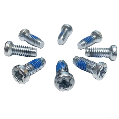 8-Pack Alloy Road for Bike Chainring Bolts for Apex, & Red 12-Speed Cranks – 3.9mm Diameter, for T20 Drive, Lightweight Silver Crank Screws