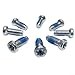 8-Pack Alloy Road for Bike Chainring Bolts for Apex, & Red 12-Speed Cranks – 3.9mm Diameter, for T20 Drive, Lightweight Silver Crank Screws
