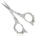 Price comparison product image Embroidery Scissors, Small Sewing Scissors Stainless Steel Vintage Craft Shears Scissors Sharp for Crafting Art Work Threading Needlework DIY Tools Knitting Everyday Use, 4.72 inch Scissors