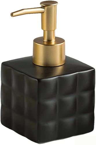 YYW Dispensador de jabón para baño, dispensador de jabón de manos de 7.44 onzas, dispensador de jabón para baño, dispensador de jabón de cerámica