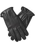 Vislivin Mens Leather Gloves Touchscreen Cold Weather Gloves Leather Driving Glove Black S