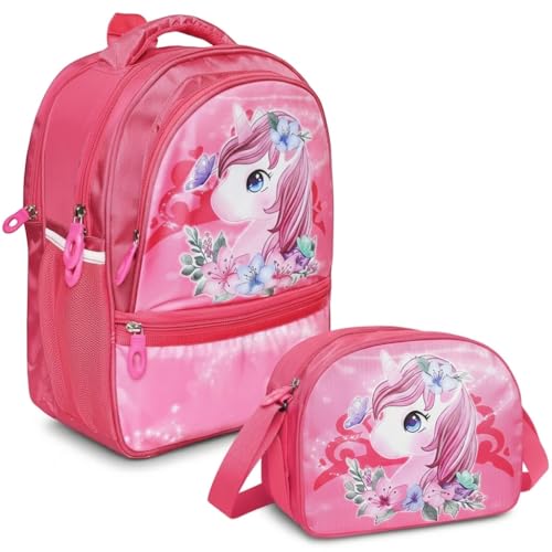 Image of Stylbase Waterproof School Bag with lunch bag combo for Boys and Girls Kids Bag with tiffin cover - Backpack Bag for Travelling for 5-7 Years 15 Inches