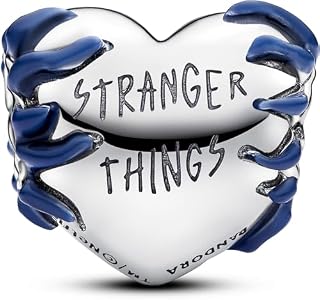 PANDORA Stranger Things Glow in the Dark Heart Charm Made of