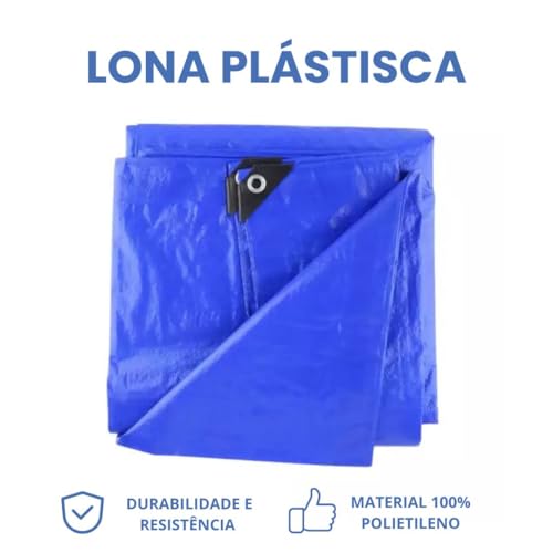 Kit Lona 2x2m Impermeável Com Corda 10 Metros