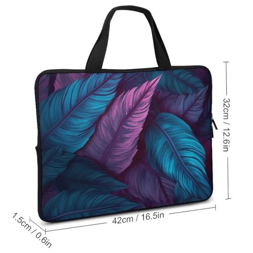 Bolso bandolera para laptop 17 pulgadas morado y azul miniatura 3
