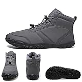 Hike Winter Barefoot Shoes, Winter Barefoot Hiking Boots, Hike Winters Footwear, Zero Drop Snow Boots Women Men (B-3,Men 12/14 Women)