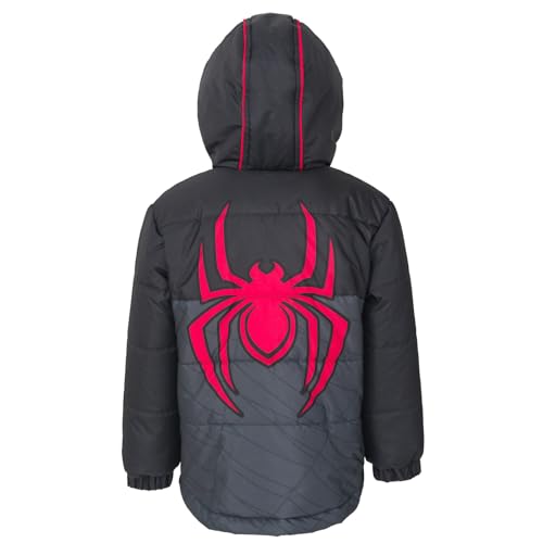 Image of Marvel Hooded Zip-Up Puffer Jacket Toddler to Big Kid