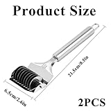 2-Piece Stainless Steel Noodle Cutter, Pasta Cutter Tools Set for Fresh Pasta Making, Durable Spaghetti Pressing Tools with Stainless Steel Blades, Ideal for Home Chefs and Cooking Enthusiasts - Image 2