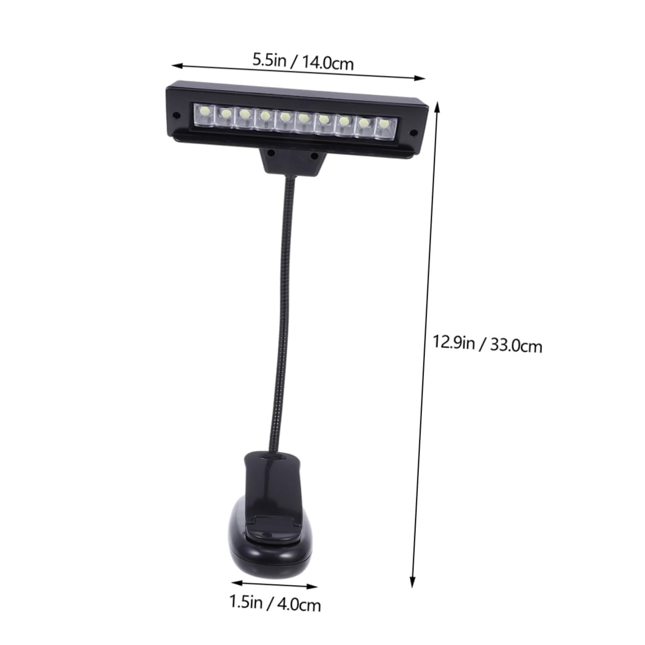 Toddmomy Led Music Stand Light for Piano Eye Protection Reading Lamp Clip Desk Lamp Rechargeable Piano Light