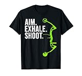 Archery Bow Hunting T-shirt Aim Exhale Shoot