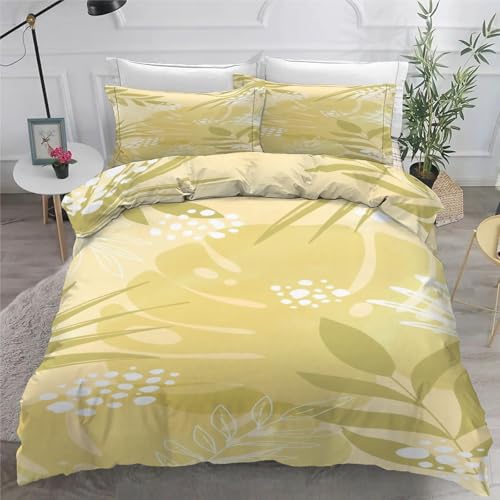 Housse couette en microfibre douce imprimé floral 90x190 lit 1 personne - 6