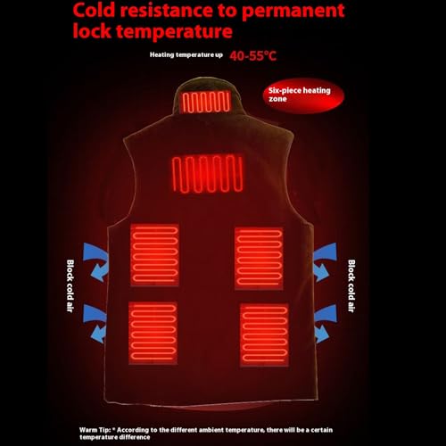 Heated Vest for Men Women with Battery Pack Included, Warm Fleece Lightweight Warming Heated Vest Rechargeable4