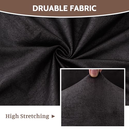 Image of FUANGUI Bar Stool Covers Set of 4, Stretch Bar Stool Seat Covers | Washable Removable Bar Chair Covers with Backs Slipcovers, Bar Chair Covers Square for Kitchen Dining Room Cafe