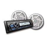 Pioneer MXT-MS316BT Bundle Includes Digital Marine Receiver with Nautica 6.5' Dual Cone Speaker Pair