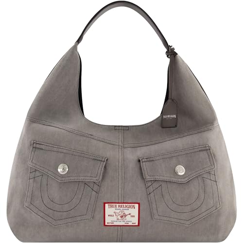 Image of True Religion Women's Shoulder Bag Purse, Hobo Handbag with Front Pockets