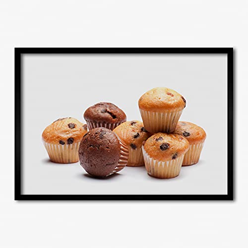 Tableau Cadre en Bois 70x50 cm Muffiny Tulup Image Affiche Décorative