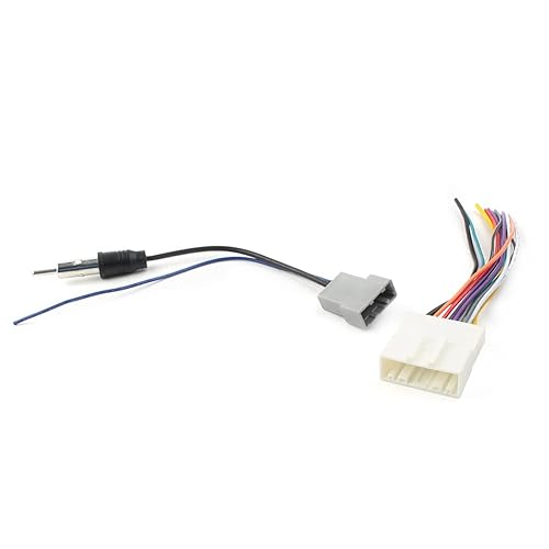 Miniatura 3 de GZYF Arnés de cableado estéreo de 20 pines para automóvil + adaptador de antena combo para 370Z 2009-2011, para Altima 2007-2013, para Armada