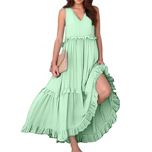 Robe d'été fluide à plis superposés idéale pour vos vacances à la mer