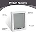 Pet Flap Door for Dogs 2 Ways Locking Pet Flap Door Wall Entry Pet Door with Transparent Flap (Small)