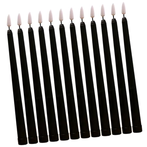 Bougies LED coniques sans flamme Ciieeo x12 pour décoration