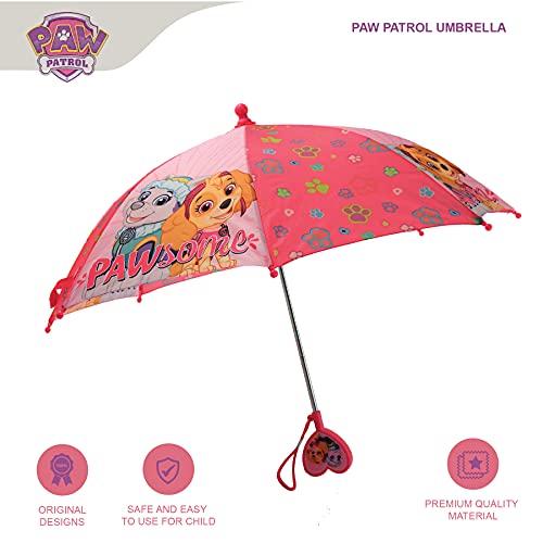 Nickelodeon girls Paw Patrol Character Rainwear Umbrella, Pink, Age 3-6 US - Image 4