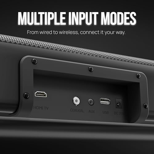 Image of Mivi Hip Hop 500 Soundbar [New Launch], 120 Watts, 2.2 Channel, HDMI, Bluetooth v5.3, AUX, USB, Remote Control, Made in India with Dual Built-in Subwoofers and Speakers