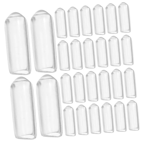 Hohopeti 300pcs Sturdy Rubber Screw End Caps for Pegboard Hooks Supermarket Racks Easy Setup Wide Rubber Cap Protection for End Tips