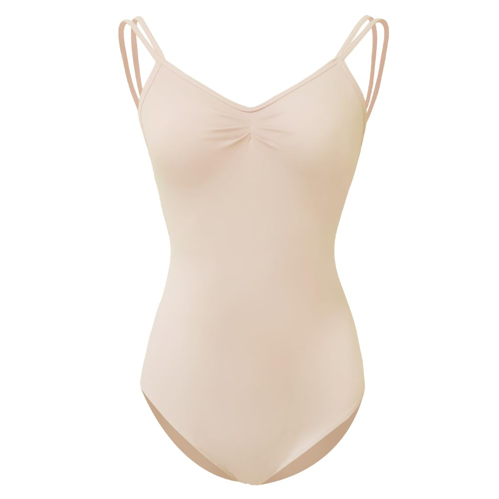 ROYAL SMEELA Maillot de Ballet para Mujer - Body del Danza con Tirantes - Traje y Baile Adulto - Elegante Leotardo sin Espalda Bailarina