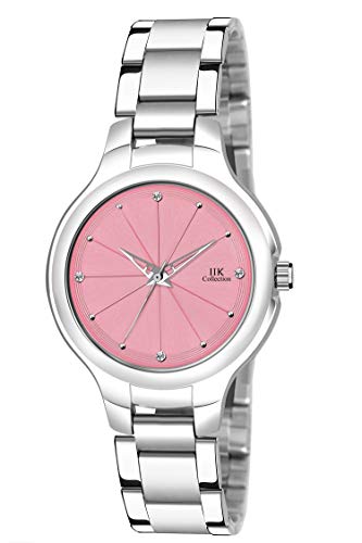 IIK COLLECTION Analogue Pink Dial Silver Bracelet Girl’s & Women’s Wrist Watch (IIK-3032W)