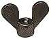1/4"-20 Grade 2 Steel Plain Wing Nuts, 10 pk.