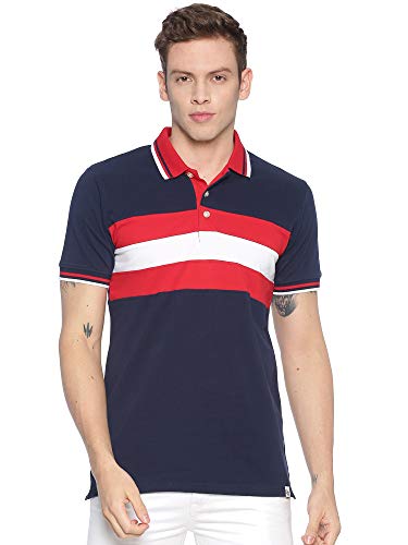 Image of ADRO Men's 100% Cotton Regular Fit Polo T-Shirt