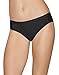 Hanes Ultimate Women's Cotton Stretch Cool Comfort Bikini 4-Pack, Black, 7