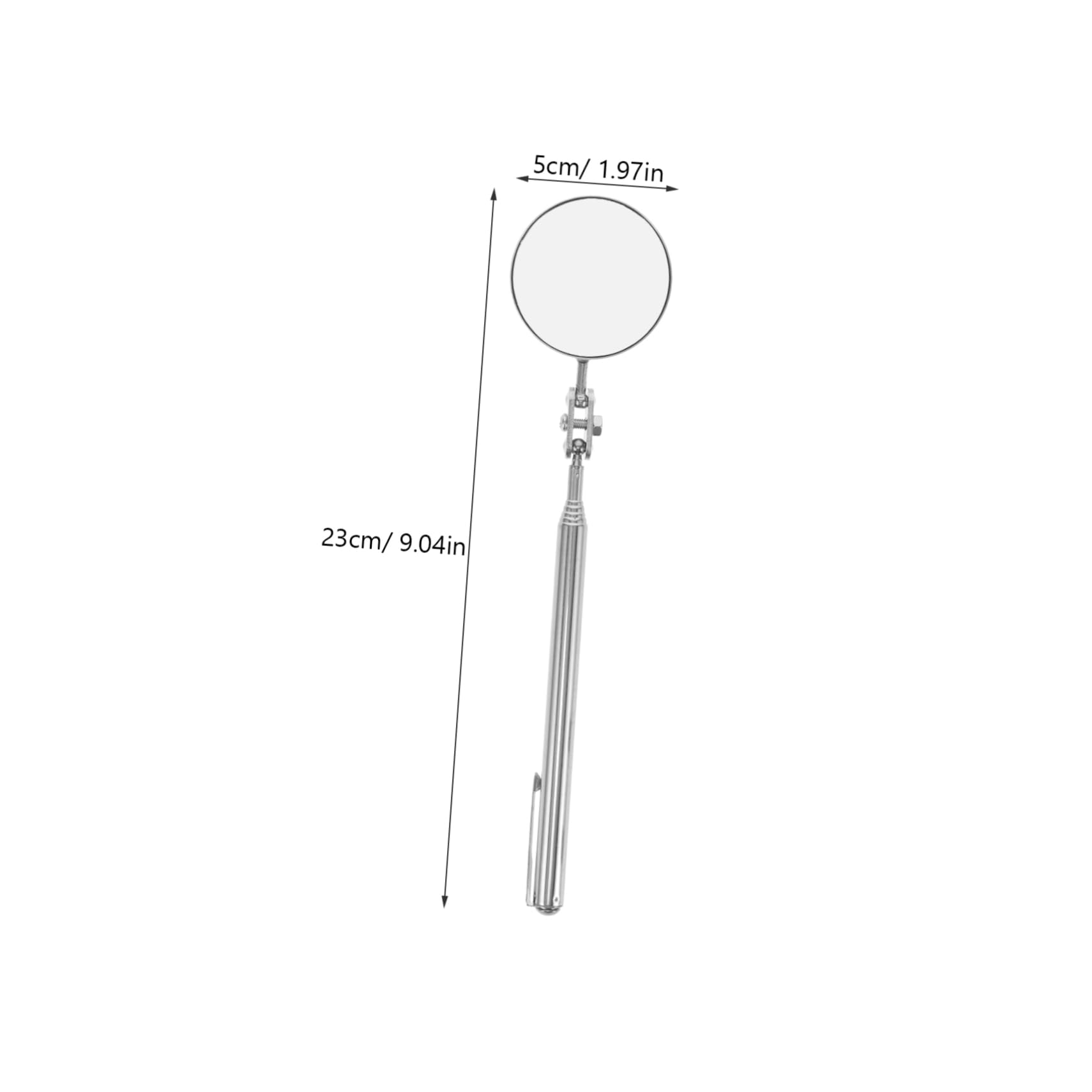 FUNOMOCYA Portable Telescopic Car Inspection Mirror Under Vehicle Inspection Tool Led Light Security Mirror for Mechanics 360° Rotation Easy to Carry