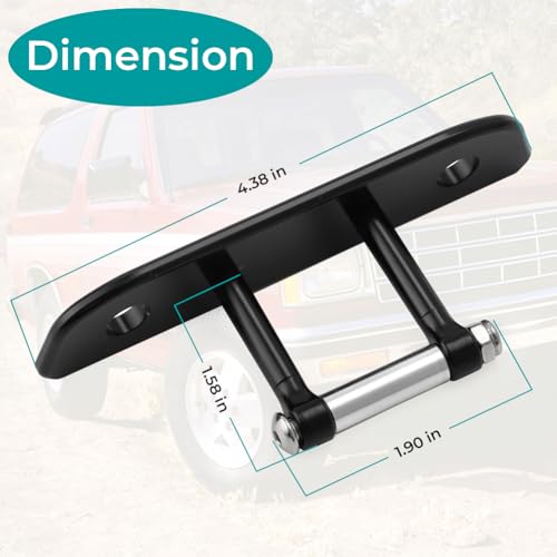 Image of Rear Window Latch Striker for Chevrolet Blazer S10 1984-1994 Tailgate Latch Mechanism Anti-Squeak Aluminum Rear Window Latch Striker